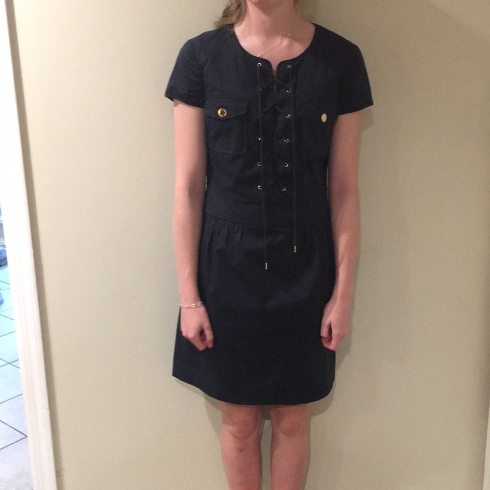 Tory Burch Safari Lace up Dress